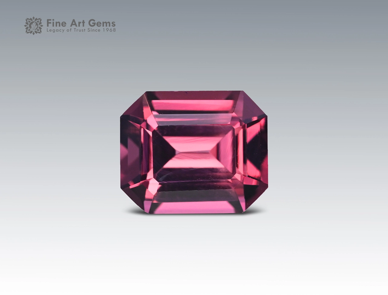 2.35-carat-spinel-emerald-cut-Tajikistan-display 2.35 Carat Spinel with Emerald Cut – Tajikistan - Image 1
