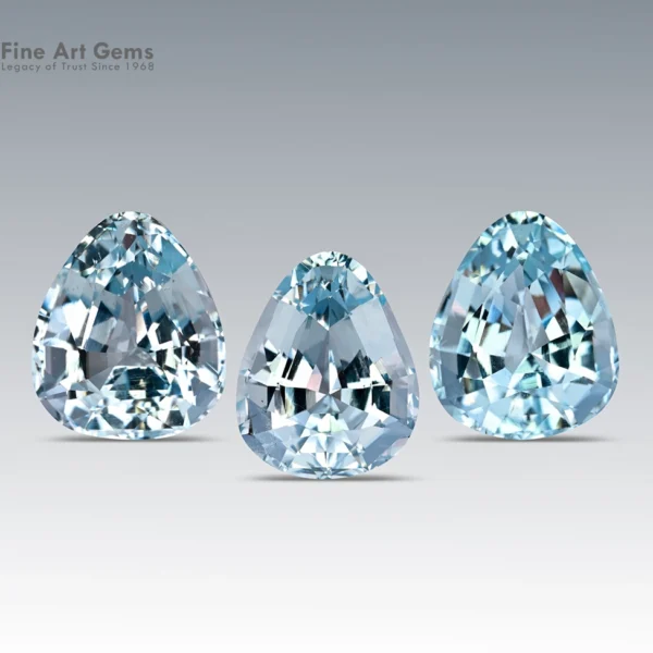41 Carat Set of Aquamarine with Drop Shape – Pakistan