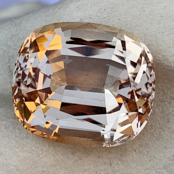 63.22 CT Natural Imperial Rose Gold Topaz Gemstone, Rose Gold Colour Faceted Topaz.