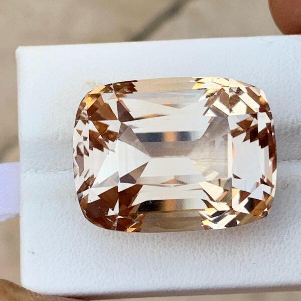 63.22 CT Natural Rose Gold Topaz, Fancy Cushion Cut